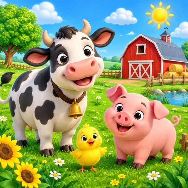 Jeu éducatif de Sunny Anny : le puzzle de la ferme